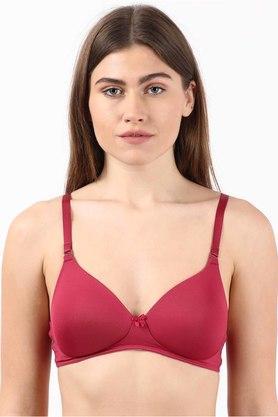 non-wired multiway straps lightly padded womens every day bra - blood
