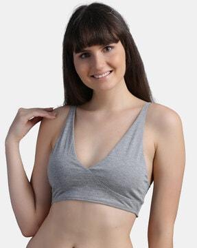 non-wired non-padded bra with full coverage