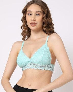 non-wired non-padded bralette lace bra