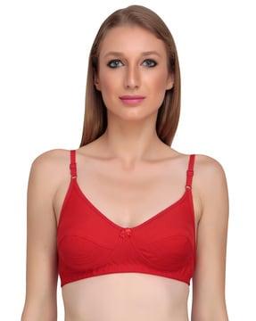 non-wired non-padded cotton bra