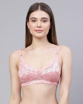 non-wired non padded lace bra