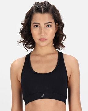 non-wired sports bra with back cut-out