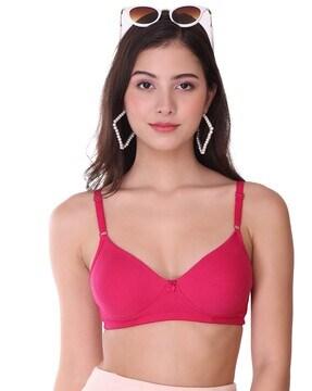 non-wired t-shirt bra with adjustable strap