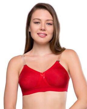 non-wired t-shirt bra with adjustable strap