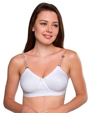 non-wired t-shirt bra with adjustable strap