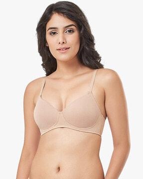 non-wired t-shirt bra with adjustable straps