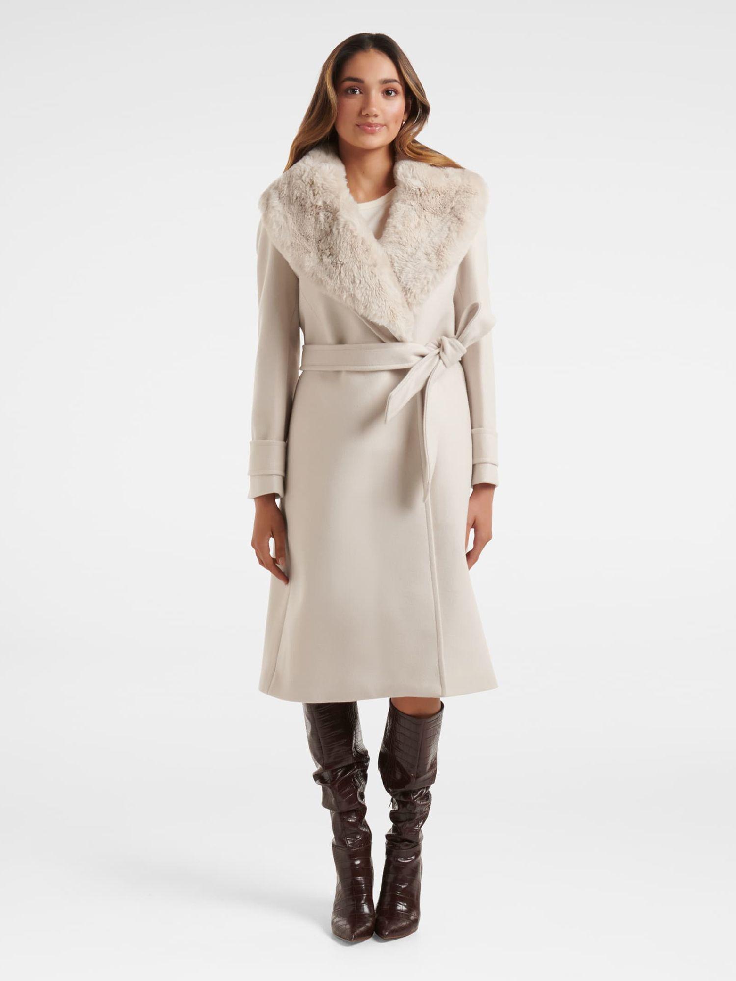 nora petite fur collar coat (set of 3)