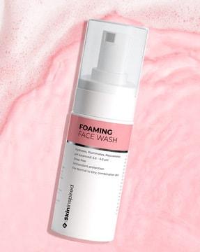 normal skin type foaming face wash