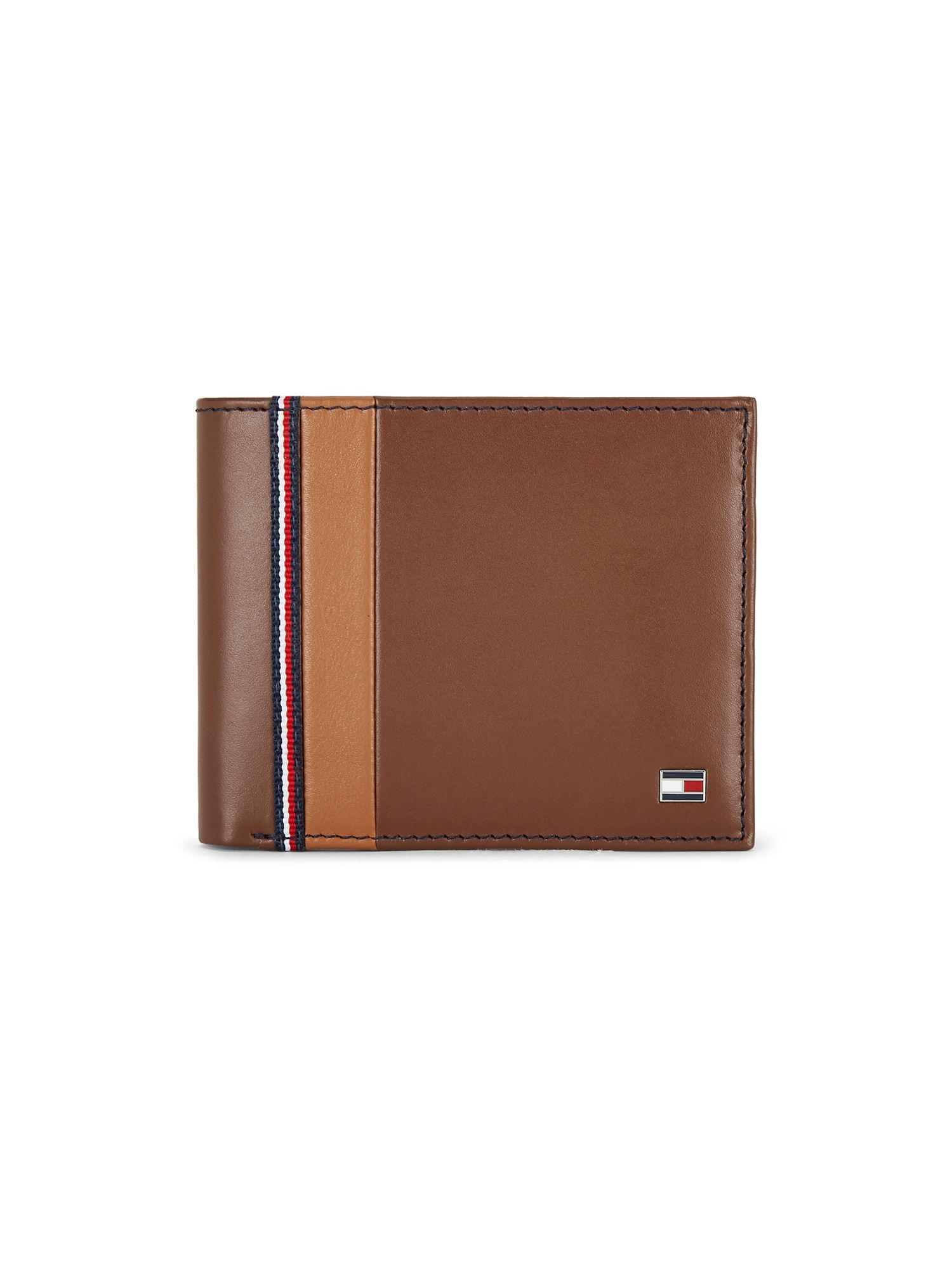 north mens leather global coin wallet tan