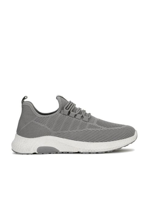 north star by bata men's grey running shoes