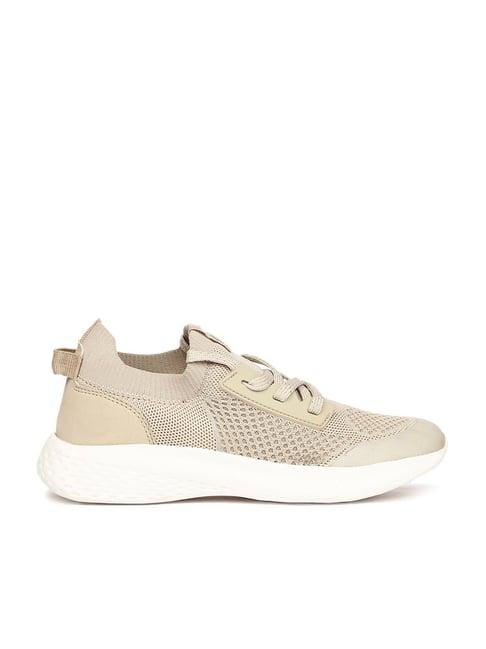 north star by bata women's beige running shoes