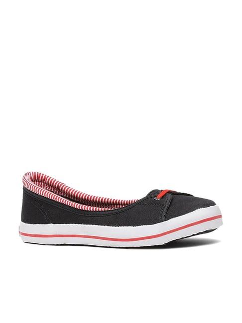 north star by bata women's black flat ballets