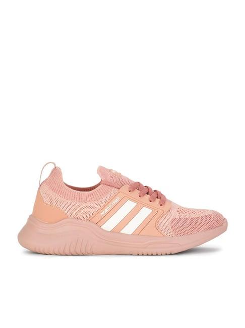 north star by bata women's peach running shoes