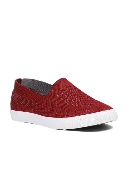 north star by bata women's red casual shoes