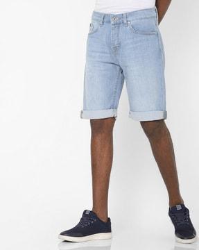 norton carrot washed denim shorts