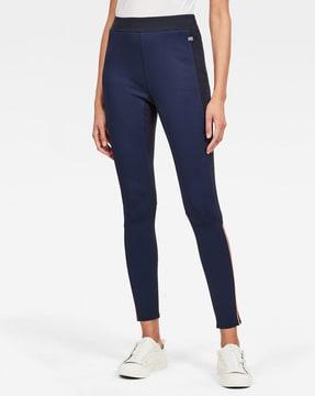 nostelle colourblock super-skinny track pants with taping