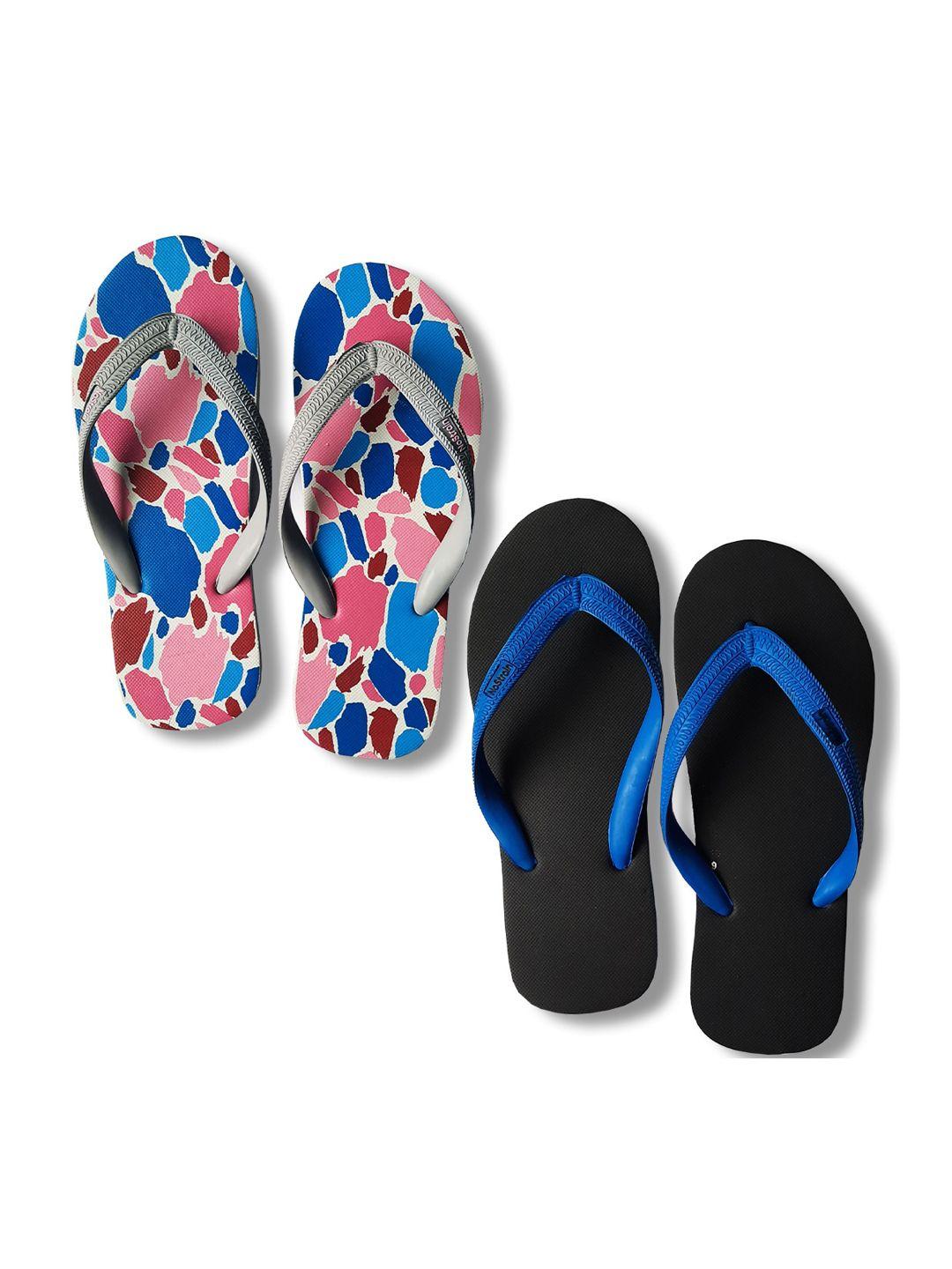 nostrain men set of 2 thong flip-flops