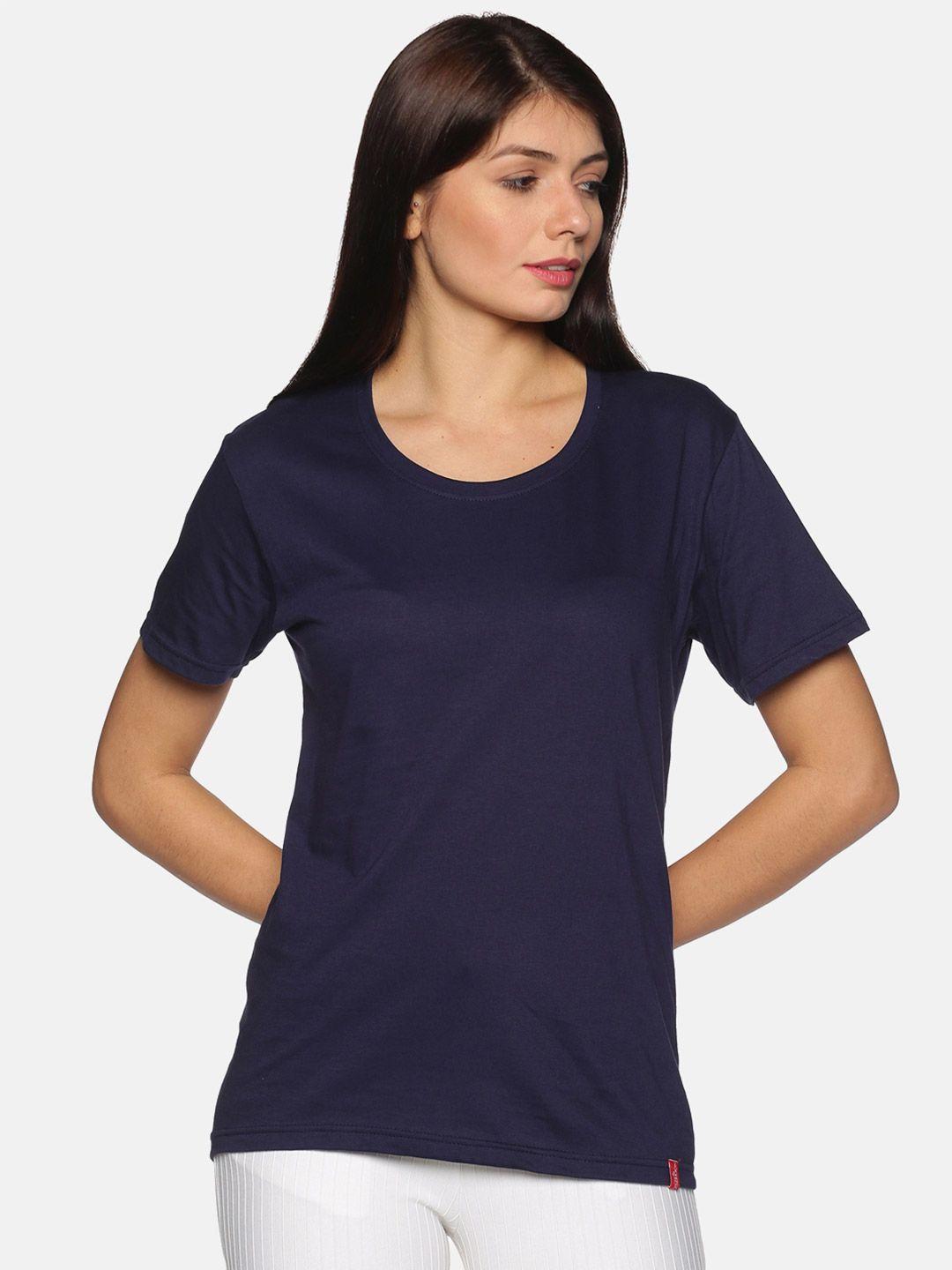 not-yet-by-us-women-navy-blue-cotton-t-shirt