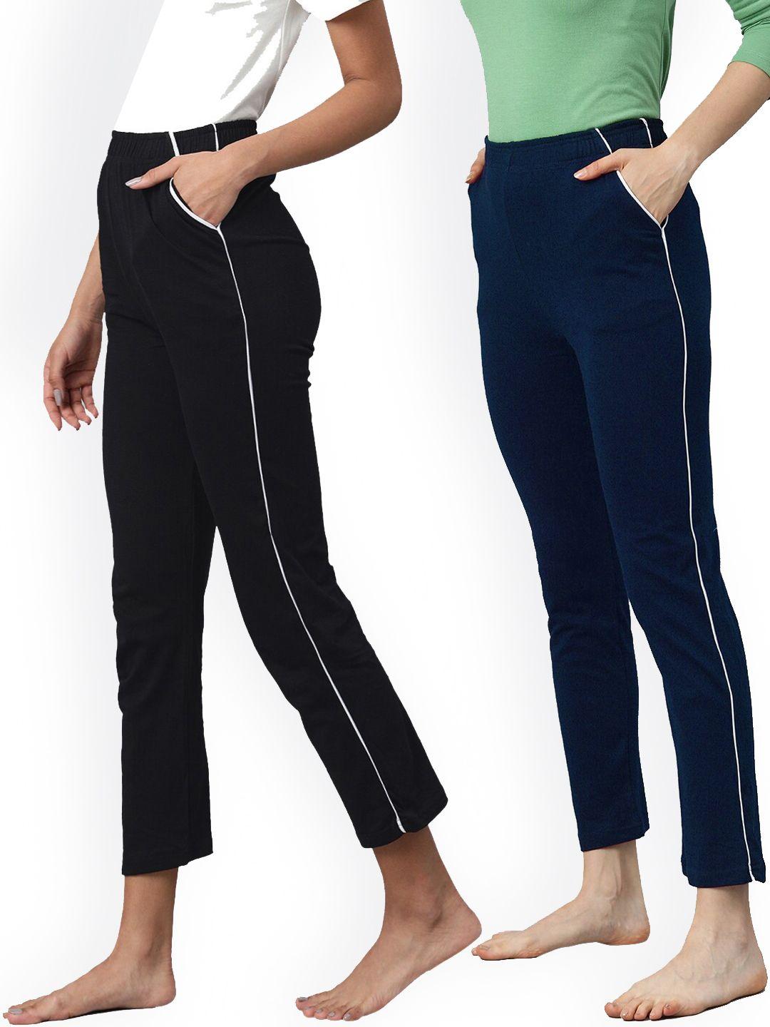 not yet by us women pack of 2 solid pure cotton lounge pants