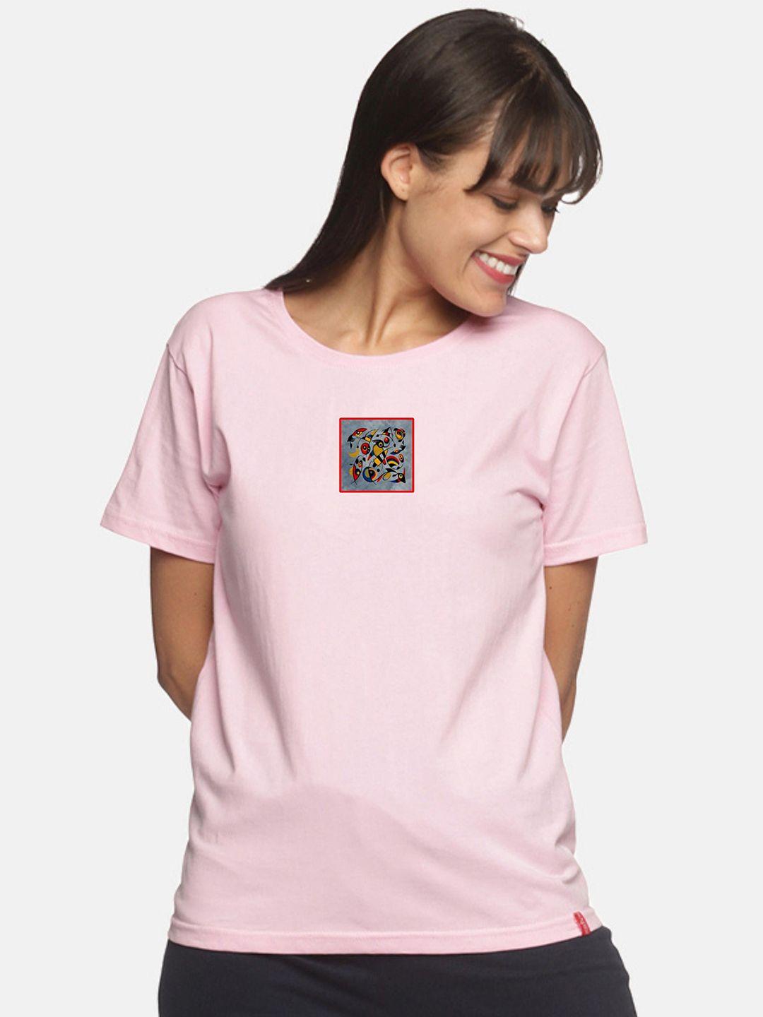not yet by us women pink printed t-shirt