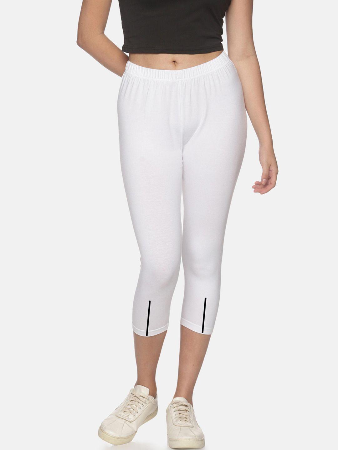 not yet by us women white printed capris