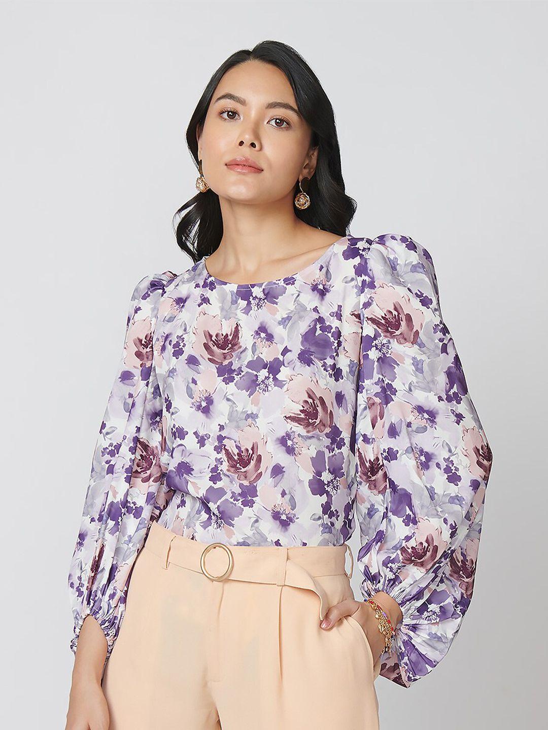 not so pink floral print top