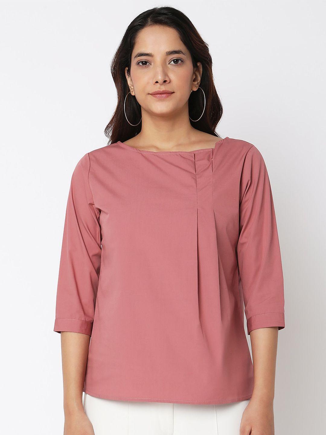 not so pink rose cotton top