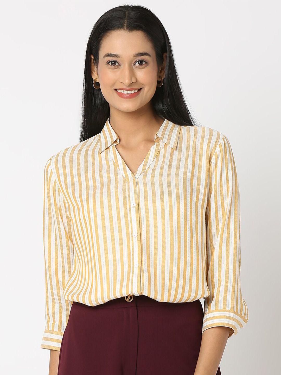 not so pink striped relaxed cotton casual shirt