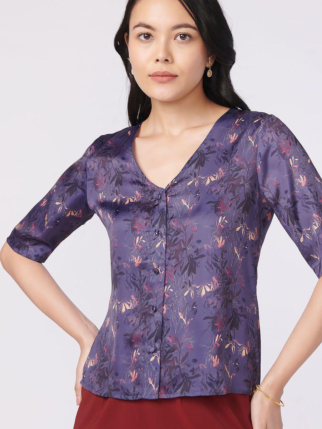 not so pink women floral printed casual shirt