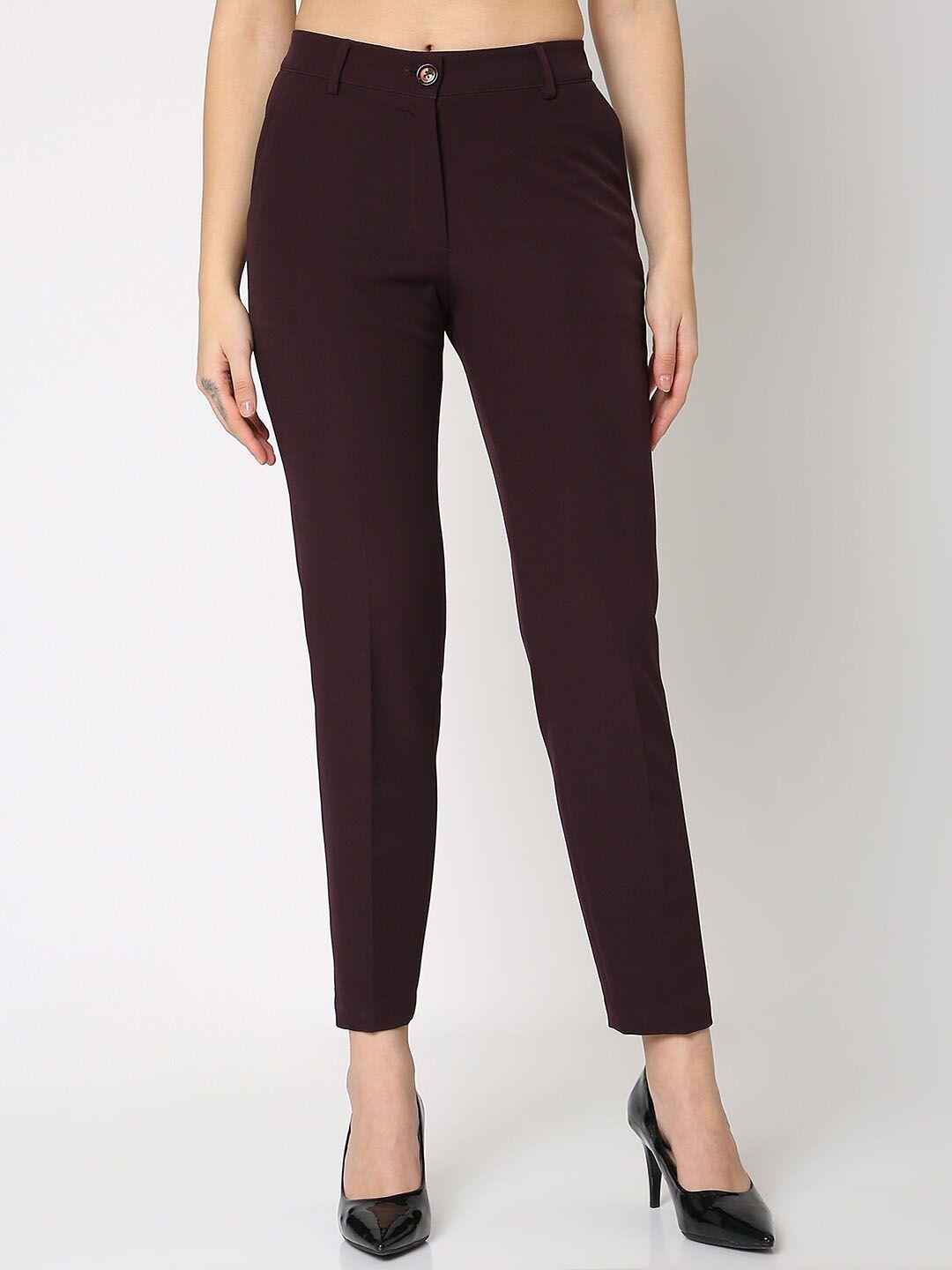 not so pink women slim fit comfort formal trousers