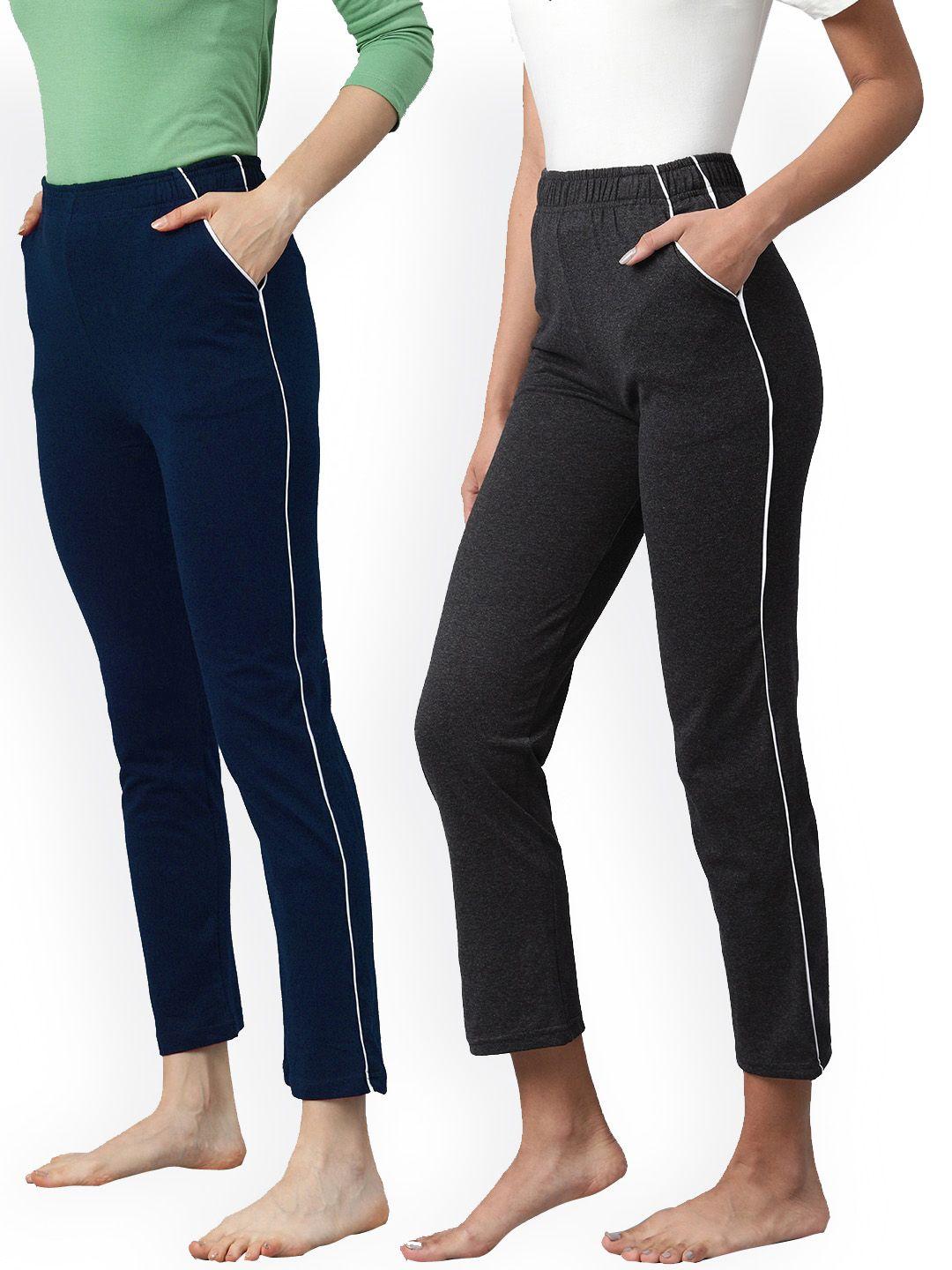 not yet by us women pack of 2 solid pure cotton lounge pants