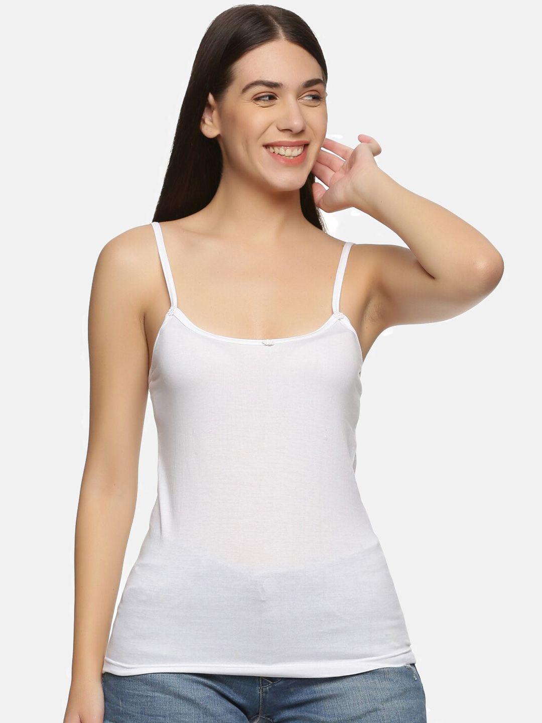 not yet by us women pack of 2 white solid cotton camisoles