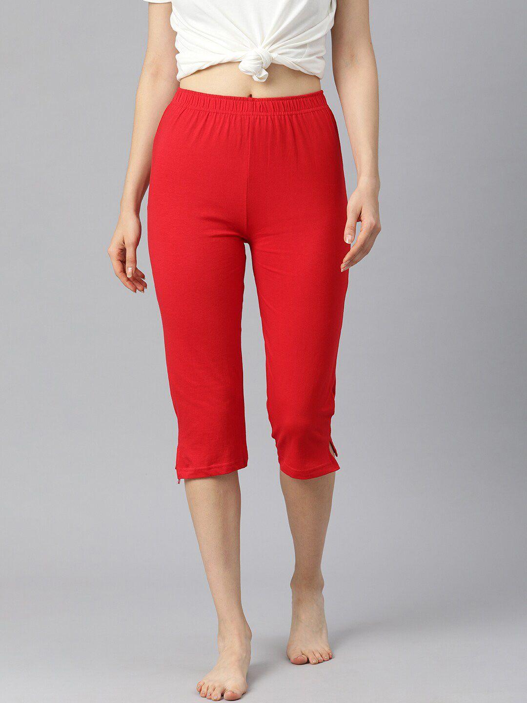 not yet by us women red capris