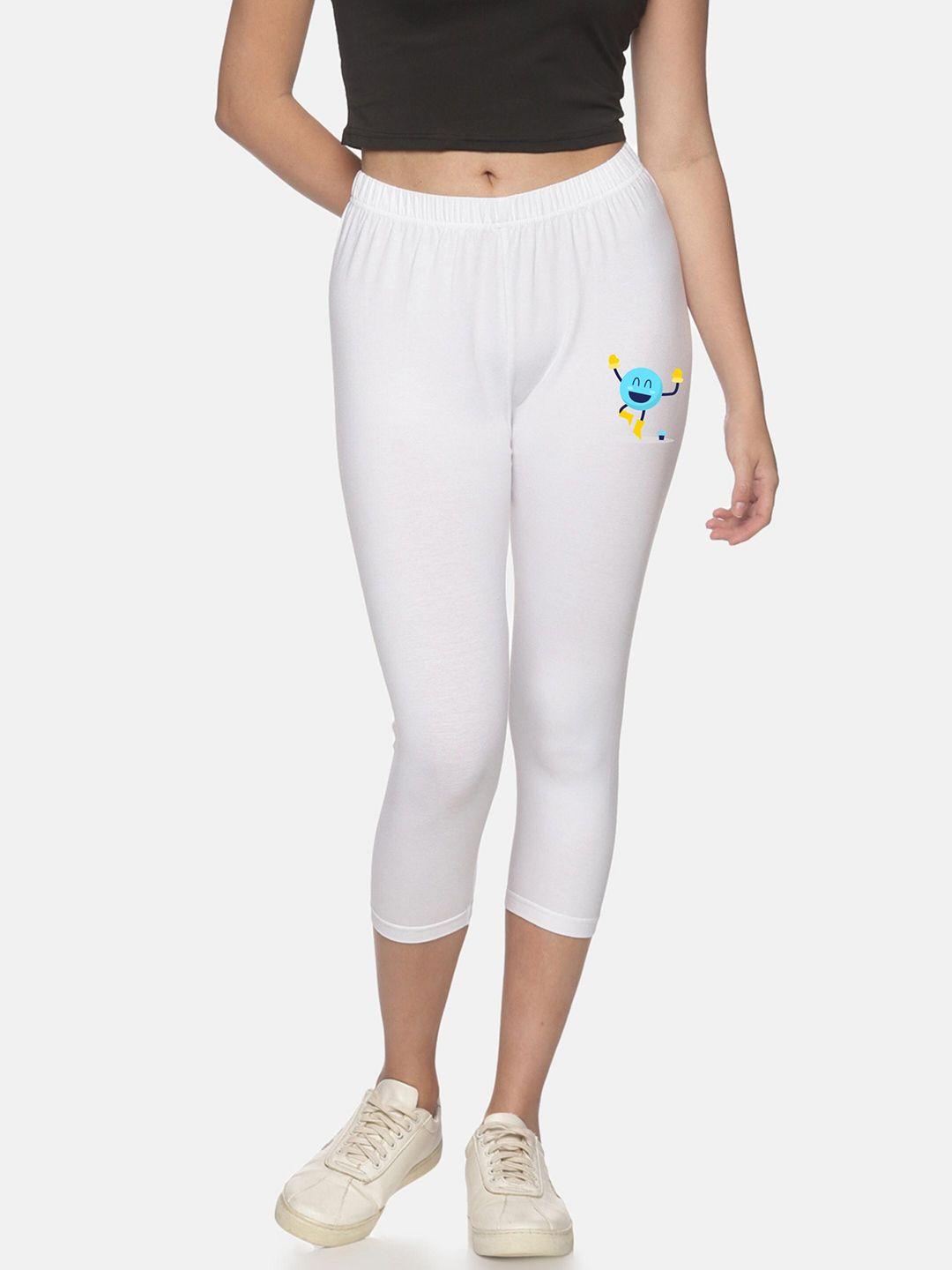 not yet by us women white solid capris