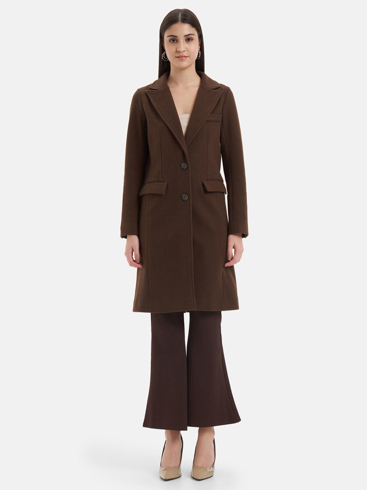 notch collar overcoat