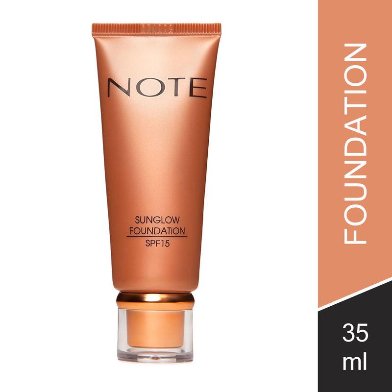 note sun glow foundation