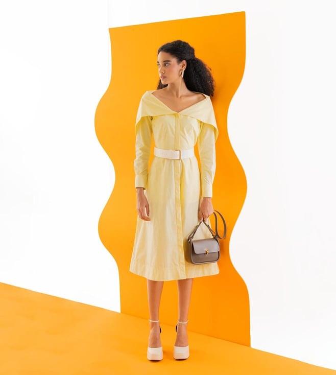 notebook butter yellow candy tia shirt dress