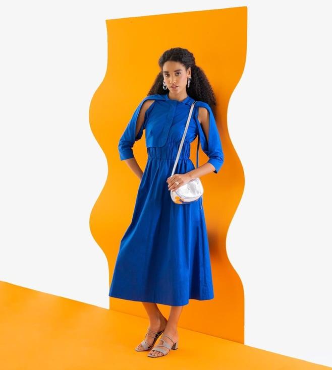 notebook cobalt blue candy tessa shirt dress