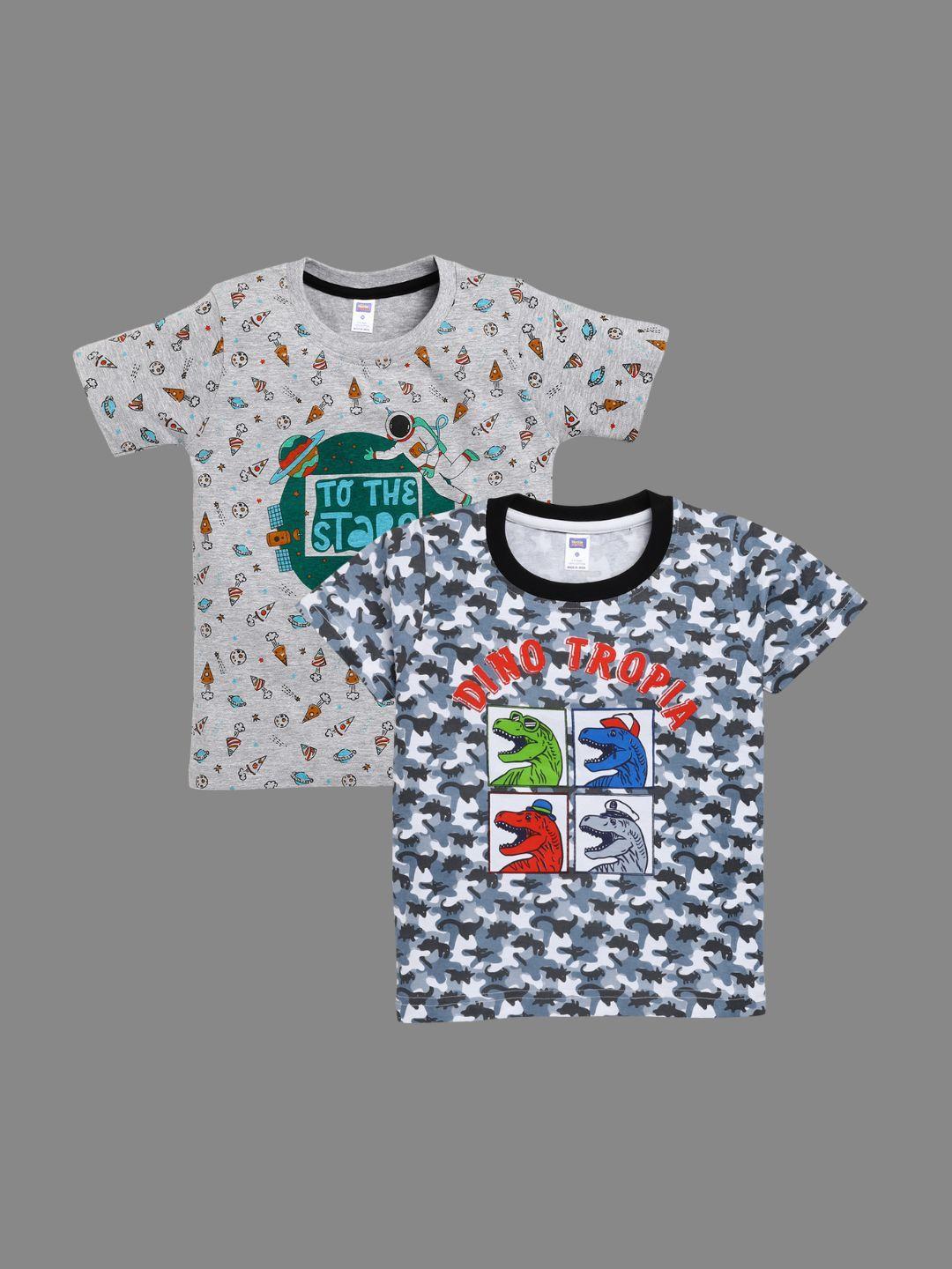 nottie planet boys pack of 2 pure cotton t-shirts