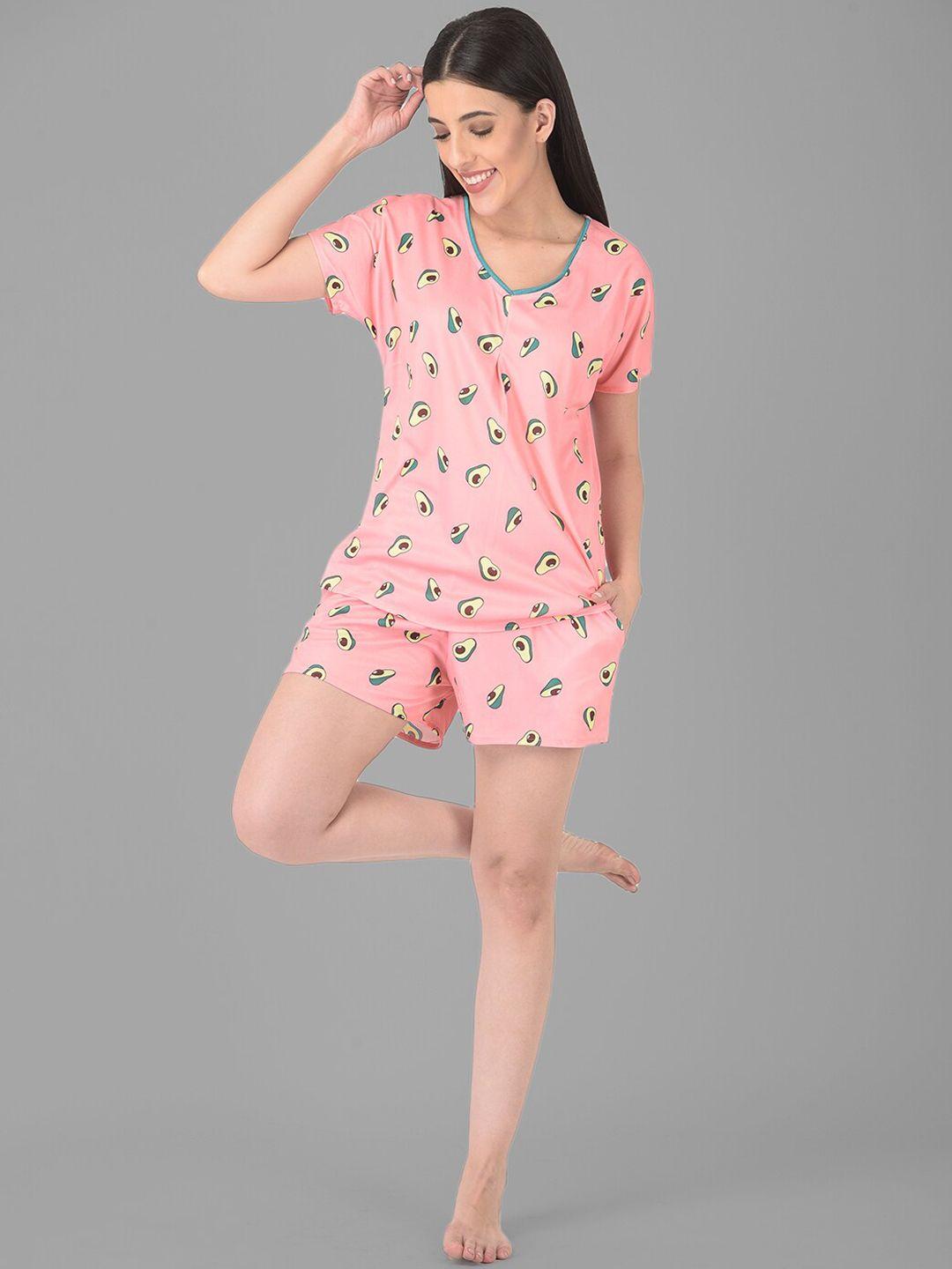 noty conversational printed night suit
