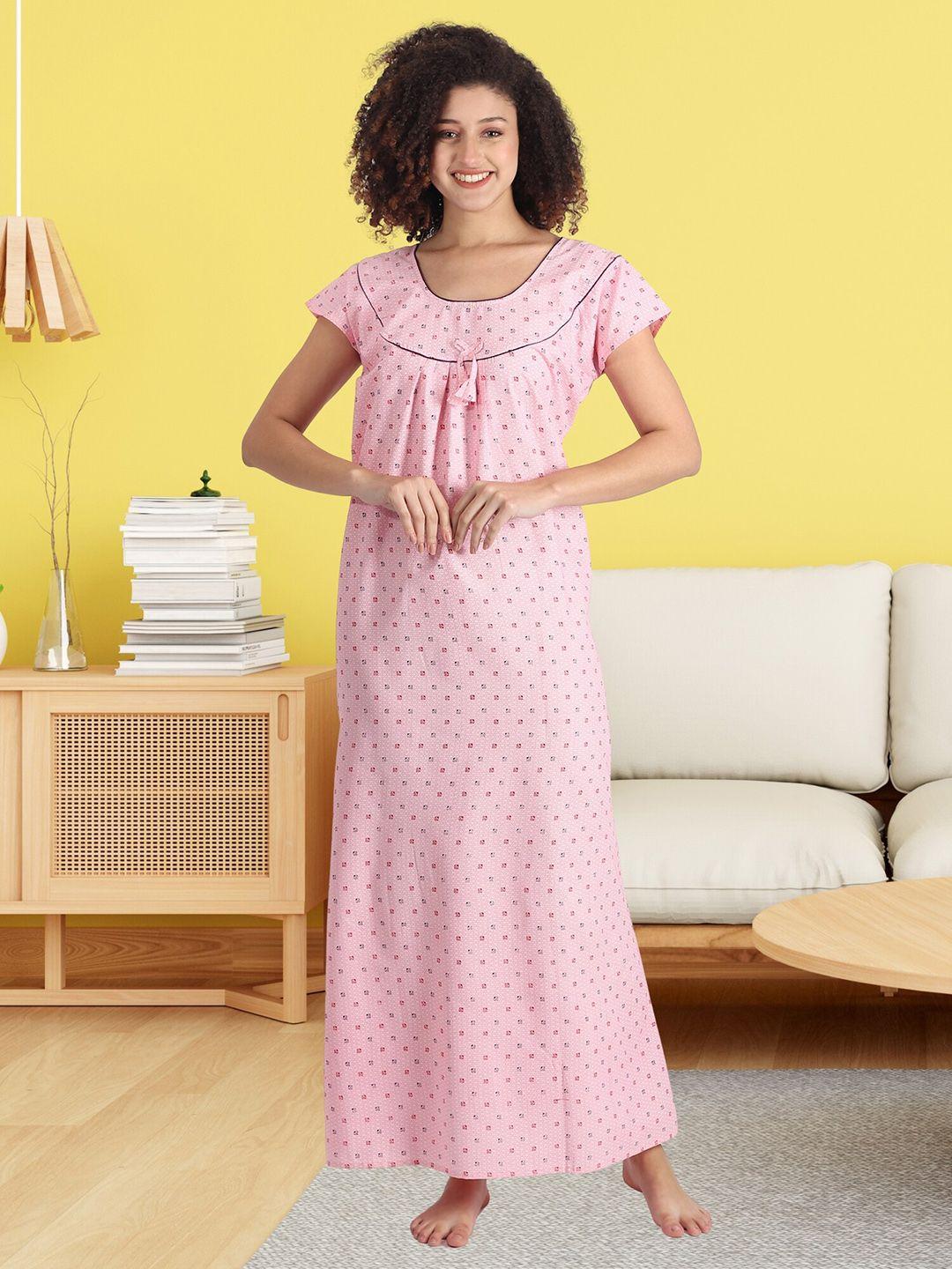 noty printed maxi nightdress