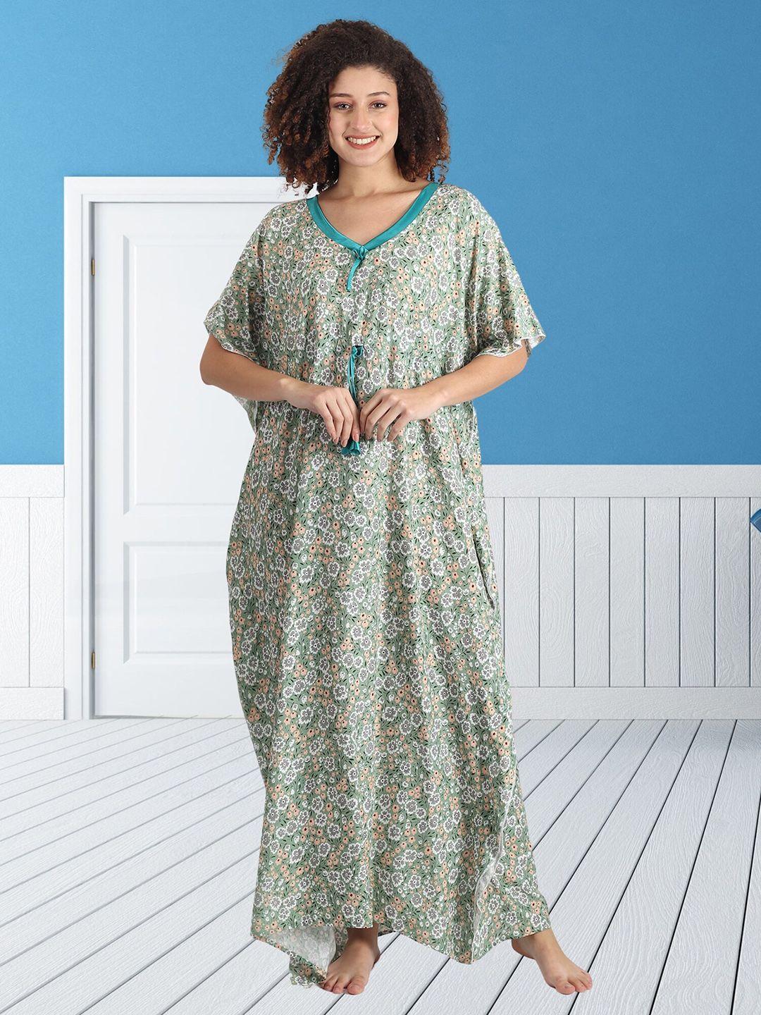 noty printed maxi nightdress