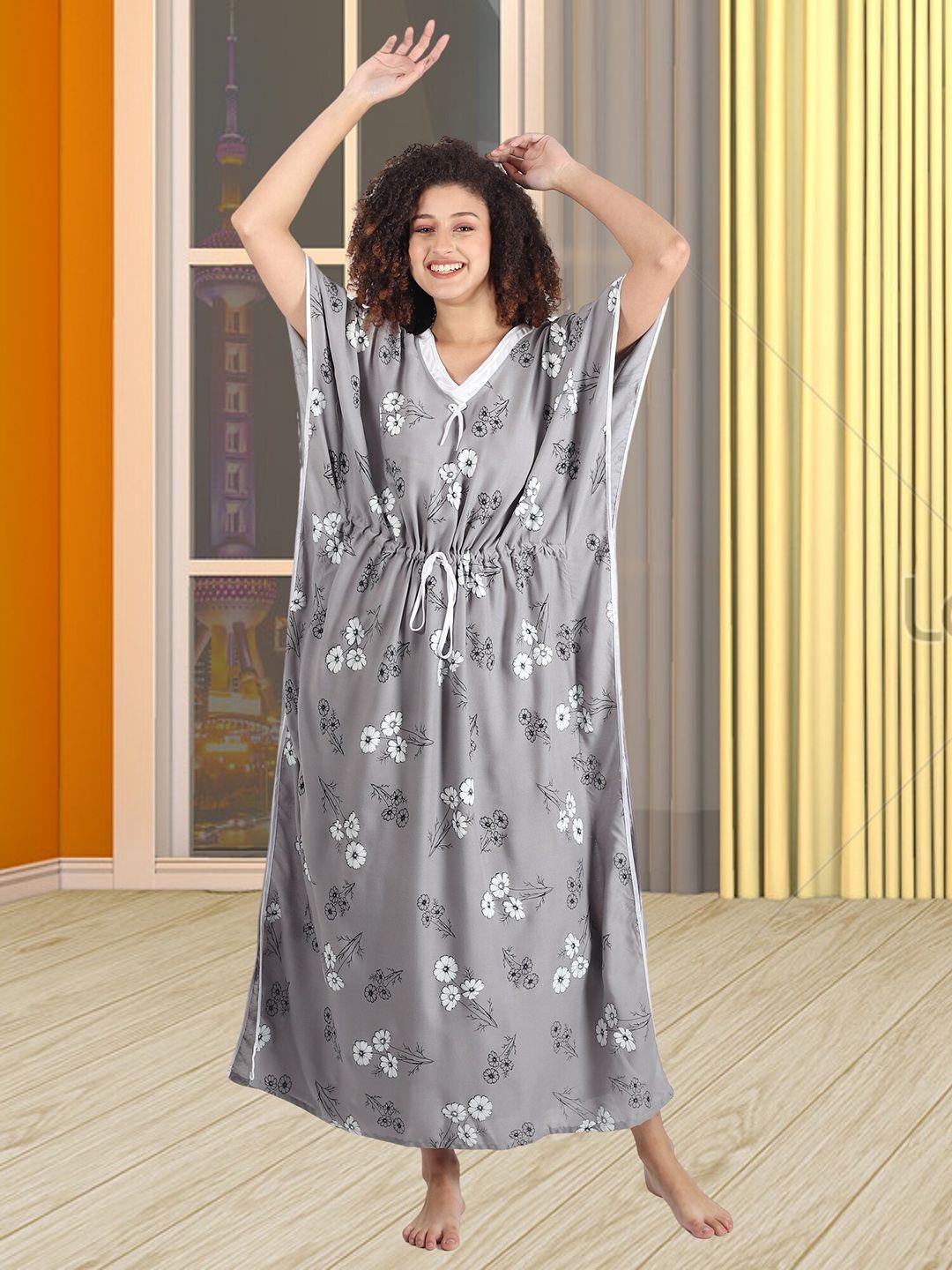 noty printed maxi nightdress