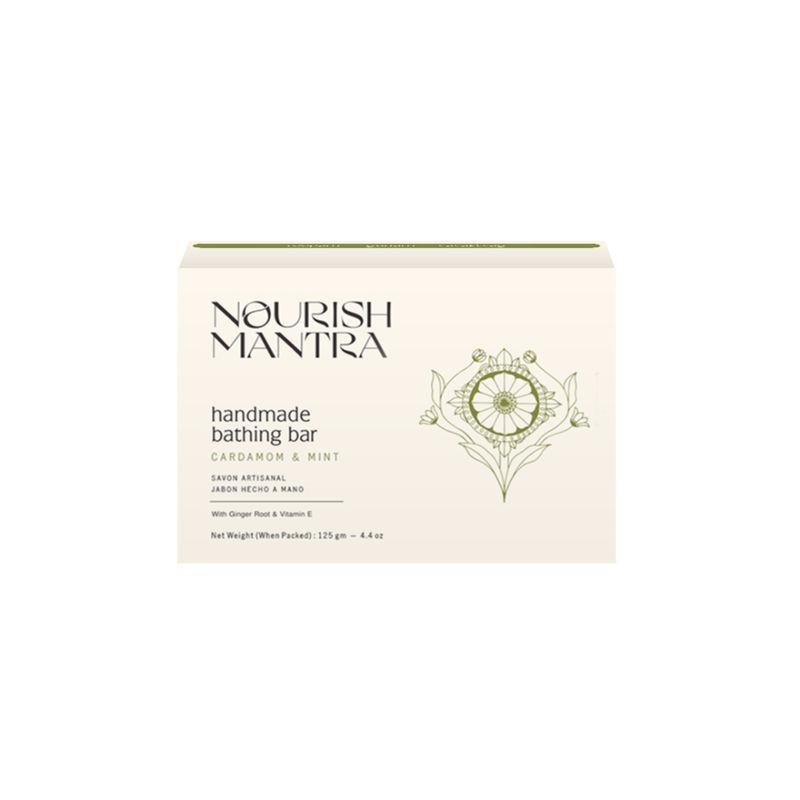 nourish mantra cardamom & mint handmade bathing bar soap