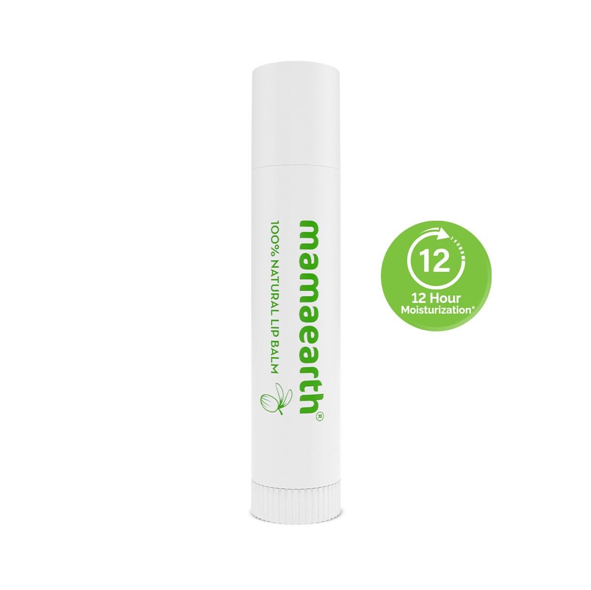 nourishing 100% natural lip balm with vitamin e and shea butter for soft & supple lips - 4 g