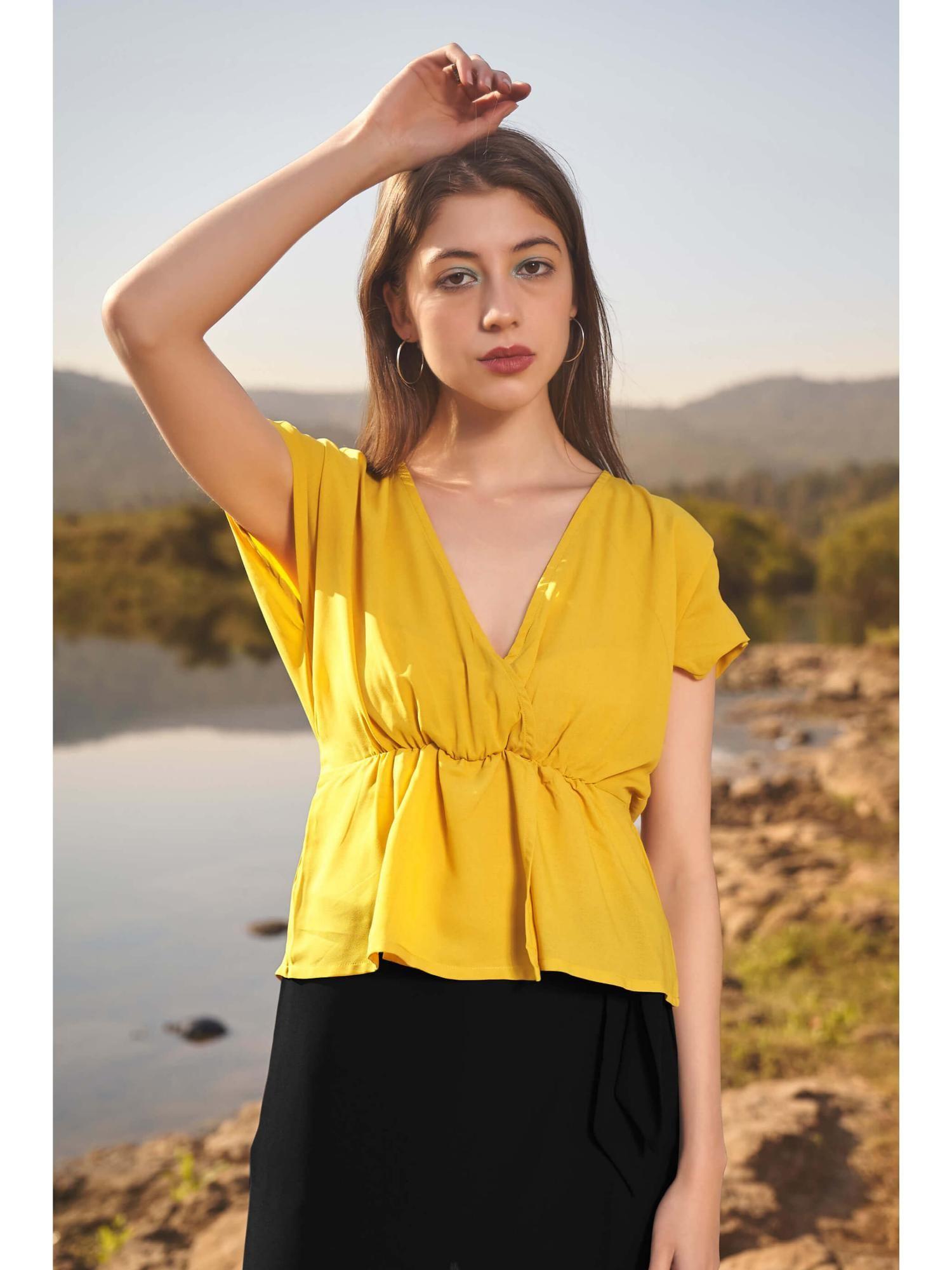 nova elasticated waist peplum top