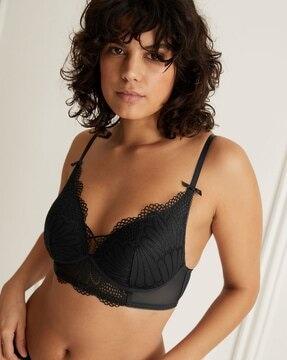 nova lace non-wired plunge bra