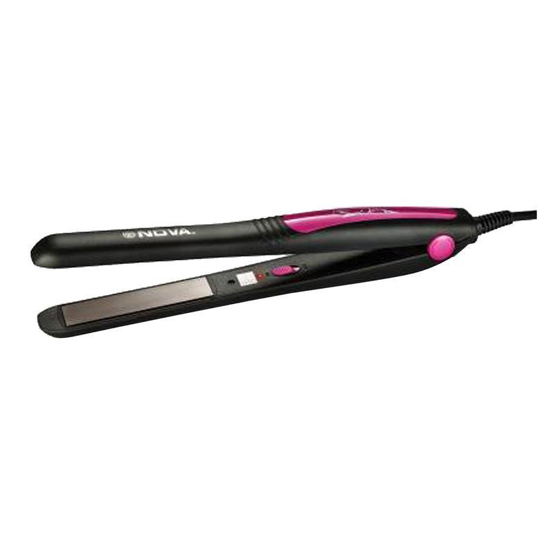 nova nhs - 840 selfie hair straightener for women (pink)