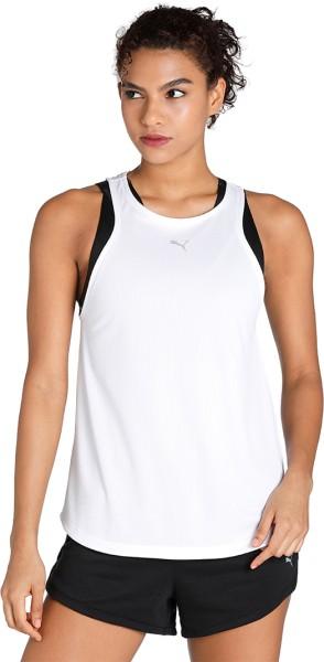 nova shine ultrabreathe fashion tank women solid high neck polyester white t-shirt