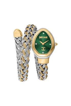 novara dark green dial stainless steel analog watch for women - jc1l264m0065